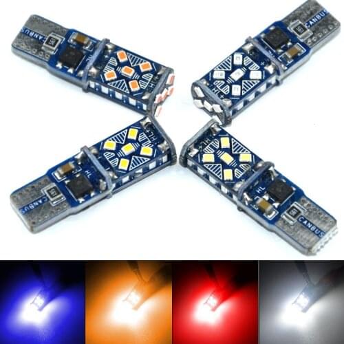 2PCS T10 W5W 194 168 15LED-2016SMD New Super Bright LED Width Indicator Light License Plate Lamp