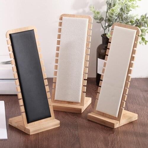 60% Hot Sales!!! Detachable Bamboo Jewelry Display Stand Necklace Pendant Shelf Holder Organizer