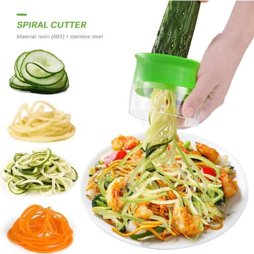 ABS Carrot Cucumber Grater Spiral Blade Cutter Vegetable Fruit Spiral Slicer Salad Tool Zucchini Noodle Spaghetti Maker