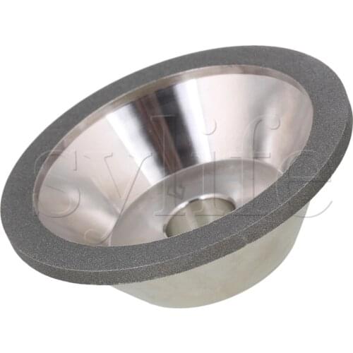 Electroplate Diamond Bowl Shape Grinding Wheel Grit #80 Grinder Silver