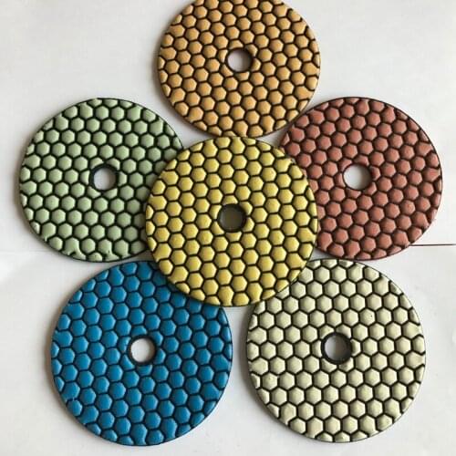 Free shipping of 6PCS/set 80mm/100mm 0# 1# 2# 3# 4# 5# durable marble dry grinding, diamond soft grinding, stone dry polishing