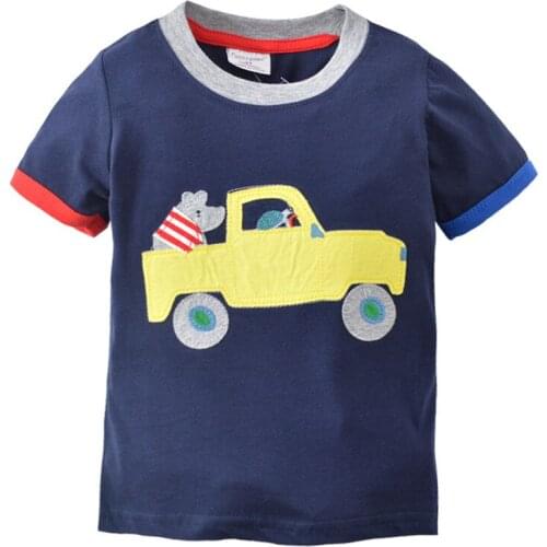Funnygame Toddler Summer T shirts Cartoon Printed New 2020 Baby Cotton Clothing Casual Tees Tops Boys T shirts