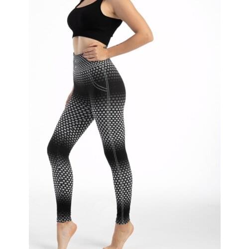 Breathable fashion color change leggings women high elastic slim body lift buttock one pants women
