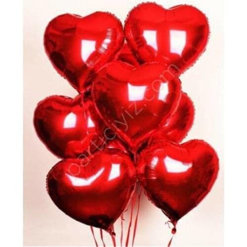 Heart Foil Balloon 40 Cm 10 Pcs Heart Foil Balloon Set Heart Balloon Foil 40 Cm 10 Piece Price
