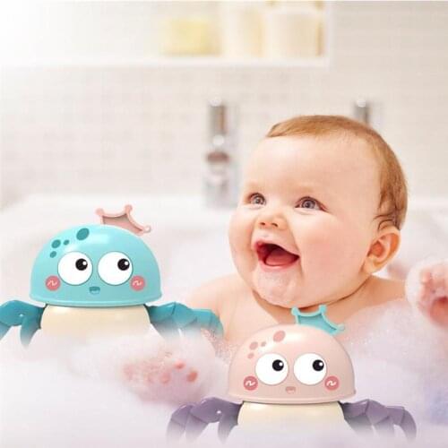 Childrens Octopus Water Toys Clockwork Jellyfish Toys Crawling Jellyfish Bathing Toy Pulling Line Walking Jellyfish Bathing Toy
