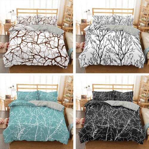 Tree Branches Bedding Set 2/3Pcs Duvet Cover & Pillowcase(s) 3D Printed Quilt Cover Home Textile Gift