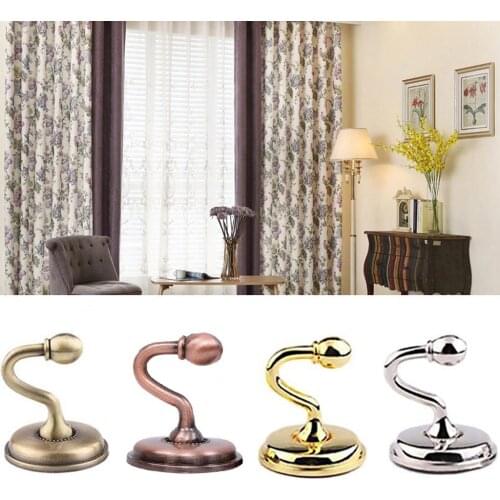 Wall Hooks Door Hook 2pcs Metal Curtain Holdback Wall Tie Back Hooks Hanger Holder Window Curtain Hooks Colgadores De Pared