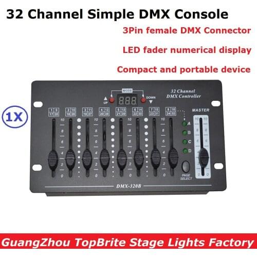 NEW 32 Channel Simple DMX Controller Stage Lighting DJ Equipments DMX Console For LED Par Moving Head Spotlights DJ Controller