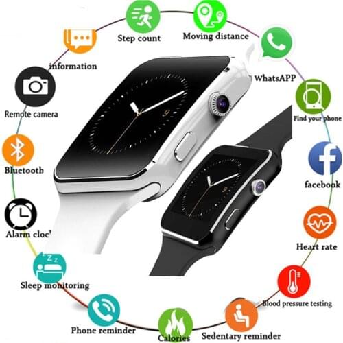 OLOEY New Arrival X6 Smart Watch with Camera Touch Screen Support SIM TF Card Bluetooth Smartwatch