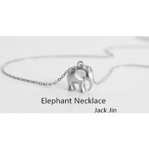 Wholesale New Trendy Gold And Silver Personalized Elephant Necklace Hunger Games Elephant Pendant Necklace Women Best Friend
