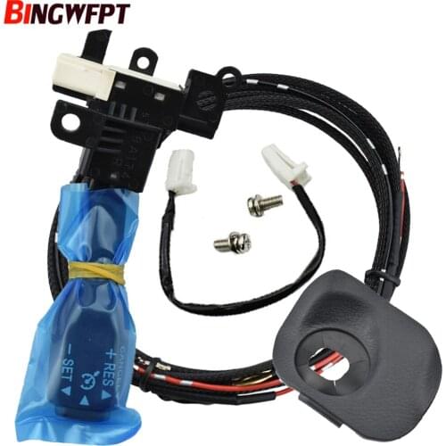 Cruise Control Switch 84632-34017 With Cover 45186-06300-C0 4518606300C0 for Toyota Camry (Hybrid) & Wires Screws