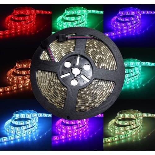 LED Strip 5050 DC12V LED strip flexible light IP65 waterproof 60 led/m,5m RGB LED strip 5050,White/warm white/R/G/B