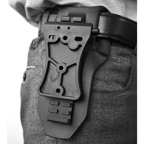 Tactical Belt Paddle Hunting Gun Holster Paddle Pistol Holster Platform Belt Waist Paddle Adapter with 13-speed Adjustment
