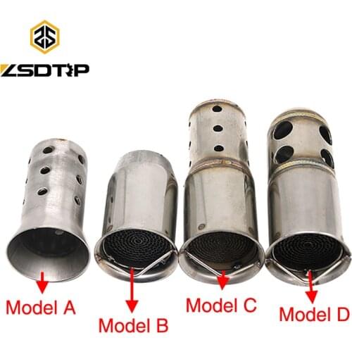 ZSDTRP 1pc Refit Motorcycle Exhaust Pipe Catalyst DB Killer Muffler Removable Silencer Escapes for AK SC AR GP Yoshimura