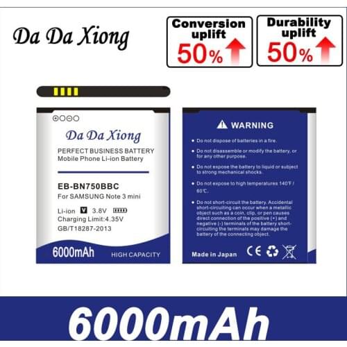 Da Da Xiong 5700mAh EB-BN750BBC Li-ion Phone Battery for Samsung Galaxy Note 3 mini / N7505 / N750 /samsun note 3 mini
