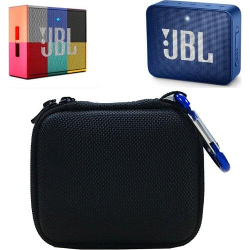 Hard PU Carry Bag Case Cover for Go 1/2 Bluetooth-compatible Speaker, Mesh HCCY