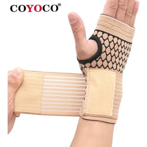 1 Pcs Pressurizable Bandage Wrist Protector Palm Brace Wristbands COYOCO Professional Sports Nylon Hand Band Dispenser