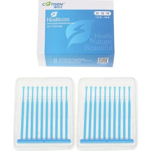 20pcs=1 Box Dental Disposable Adhesive Tip Applicator For Tooth Crown Porcelain Veneer High Quality