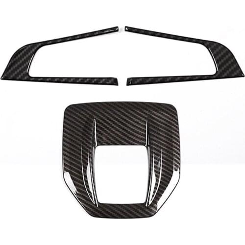 2Pcs Carbon Fiber Style For Alfa Romeo Giulia Stelvio 2016 2017 2018 ABS Chrome Steering Wheel Decoration Frame Trim Accessories