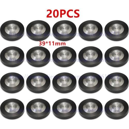 20PCS/LOT 39mm*11mm Stainless Steel Graphite Speaker AMP Isolation Spike Pad 304 Preamp DAC LP CD Mat Floor Base HIFI AUDIO DIY