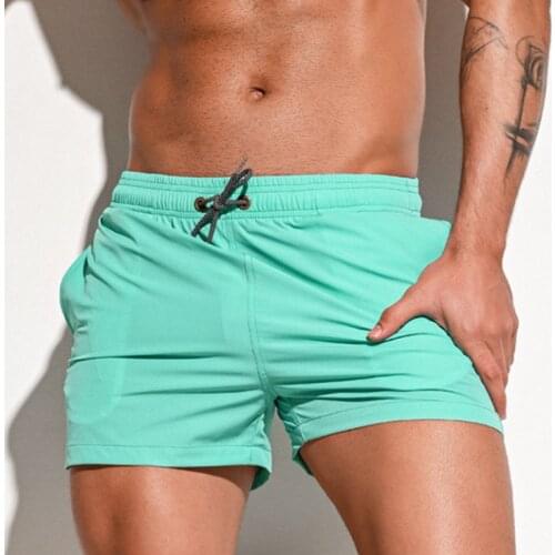 2021 Desmiit Mens Swimming Shorts Swimwear Swim Trunks Box Quick Dry Surf Boardshort Beach Board Short Shorts Mens Bathing Suit