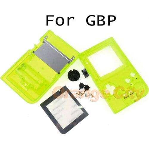 8sets luminescence Housing Cover Replacement Parts Shell For Gameboy Pocket GBP Console Game Full Set Case Kits Glow At Night