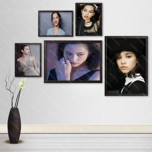 Actor Kiko Mizuhara Cloth Silk Canvas HD Poster Home And Bedroom Decoration Wall Fabric Poster Custom Print More Size