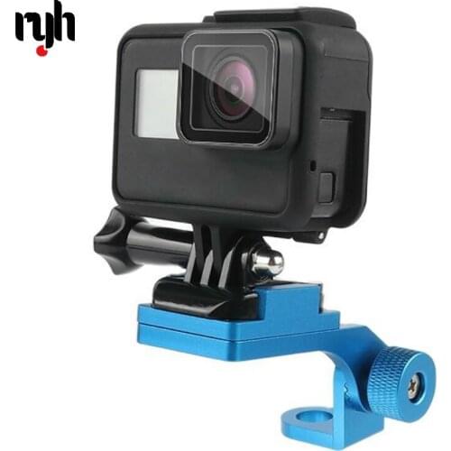 Aluminum Car Motorcycle Rearview Mirror Mount Bracket Holder for GoPro Hero 9 8765 Fusion Xiaomi Yi SJ4000 SJ Camera Accessories