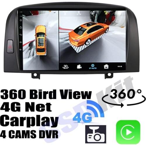 Car Audio Navigation GPS Carplay DVR 360 Birdview Around 4G Android System For Hyundai Sonata NF Sonica 2004~2010