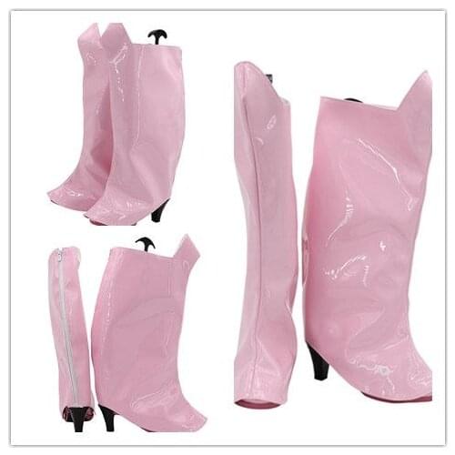 My Hero Academia Boku No Hero Akademia Cosplay OCHACO URARAKA Boots Pink Leather Shoes Halloween Carnival Props
