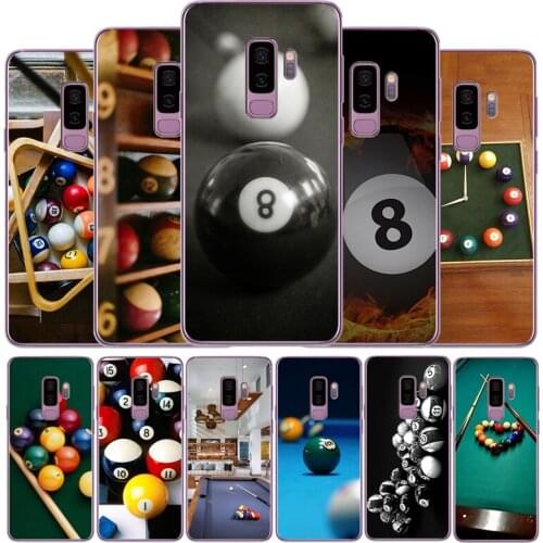Billiards Balls Pool phone case For Samsung S7 S8 S9 S10 S20 EDGE Plus Lite note8 note9 note10 soft Back Cover Silicone