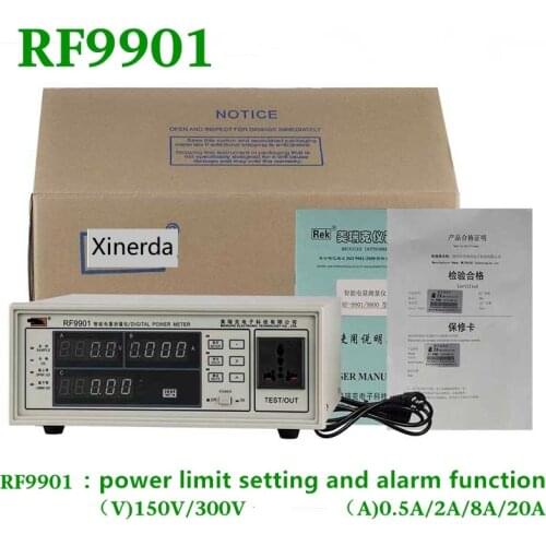 RF9901 digital power meter electrongics power meter Intelligent power tester max voltage range 300V Max current range 20A