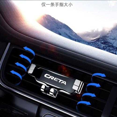 For Hyundai Creta Ix25 2020 2019 2011 Car Navigation Mobile Phone Holder Bracket Support Car Accessories Metal Phone Holder