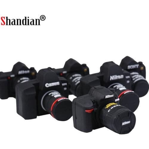 SHANDIAN hot selling Camera Shape USB Flash Memory Stick thumb drive 64GB/32GB /16GB memory stick flash card photography gifts