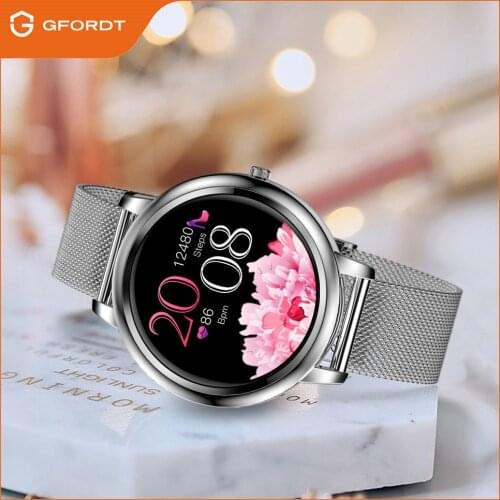 Gfordt Smart Watch For Men Women,Fitness Tracker Heart Rate Monitor Custom Watch Face,Smartwatch Compatible For iPhone Android