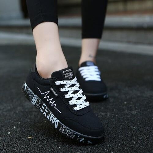 Women Sneakers Breathable Canvas Casual Shoes Adult Fashion Lovers Light Trainers Sneakers Couple Flat Shoes Size 35-44 NVX3