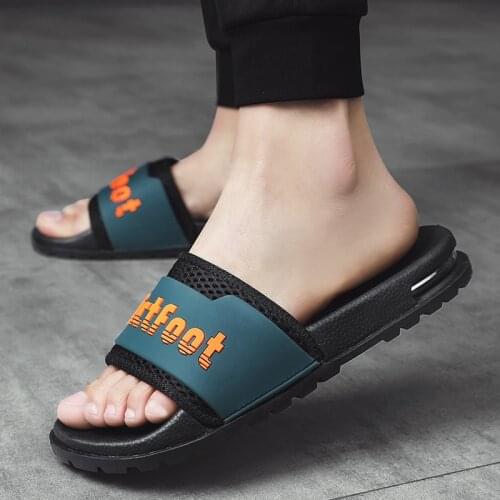 Hot Sale Mens Slippers Beach Shoes for Men Comfortable Shower Slipper Summer Outdoor Casual Shoes Anti-Slip Flat Water Flip Flop