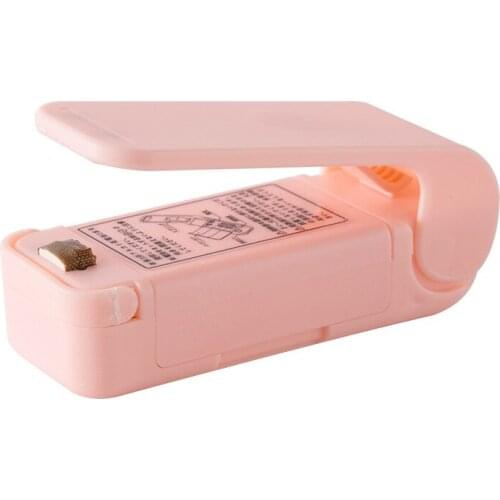 Mini Bag Sealer Portable Quick Handheld Heat Seale Sealing Machine For Food Kitchen 3.5X3.5X9.5cm LBShipping