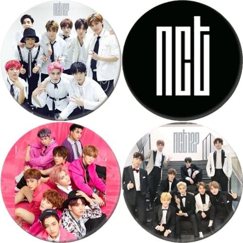 Super Star NCT127 Hot Korea Male Mens Group Brooch Pins Breastpin Badge Jewelry Handbag Hat Accessories Women Girl Gift