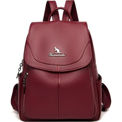 LANYIBAIGE New Arrival Woman Backpack Leather Brand Female Backpacks High Quality Schoolbag Large Capacity School Bag Travel Bag