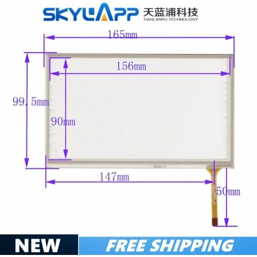 New 7''inch Touchscreen fXWT433 4 wire resistance touch Panel handwriting external screen Car navigation universal 165mm*99.5mm