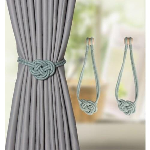 New Braided Magnetic Curtain Strap Simple And Modern Cotton Rope Curtain Strap Fashion Curtain Decoration Hanging Buckle