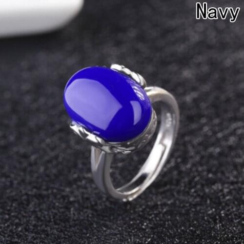 Crystal Engagement Silver Color Wedding Ring Synthetic Rubis Ring Open Ring Luxury Rings for Women Gifts Fashion Jewelry