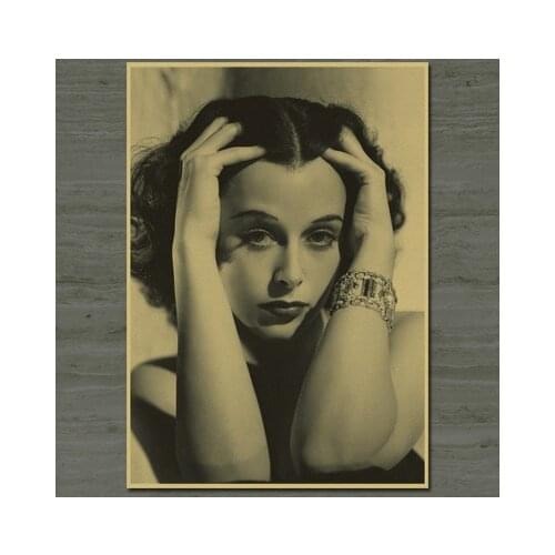 Classical Movie Posters and Prints Hedy Lamarr Sexy Woman Pictures On The Wall Retro Vintage Painting for Home Design Frameless