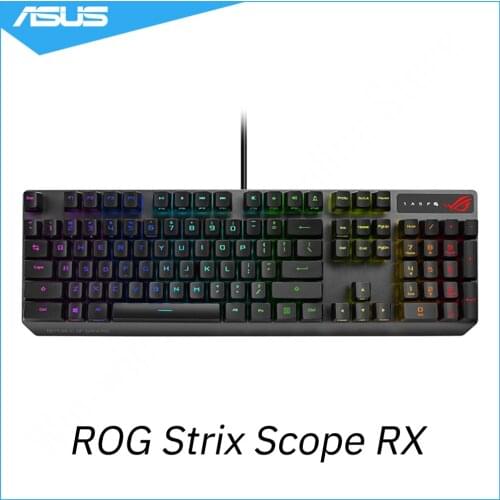 ASUS ROG Scope RX Wired Mechanical Keyboard Optical trigger mechanical red axis RGB backlight Waterproof and dustproof 104 keys