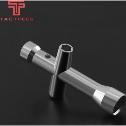 Mini M2.5 M3 M4 Screw Nut Hexagonal Cross Wrench Sleeve Maintenance Tool 4 Size for Ender 3 MK8 Nozzle