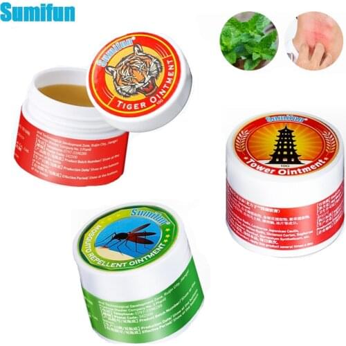 Sumifun 3 Types of Cooling Oil Treat Cold Headache Stomachache Dizziness Prevent Mosquito Refreshing Mind Pain Relief Ointment