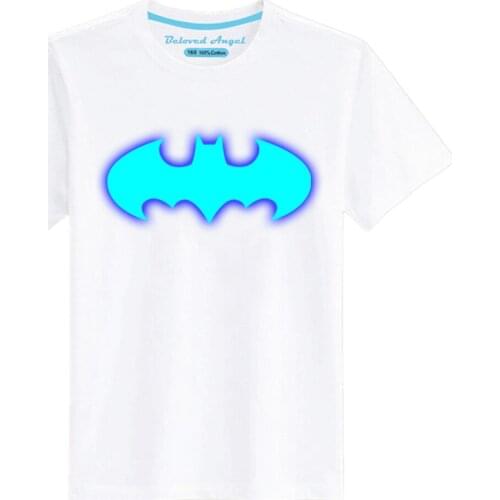 Beloved Angel Baby Girls Clothing Cotton Cartoon Short Sleeve Luminous T Shirt For Boys Children Clothing Casual Tops Tee Shirt