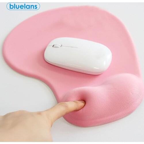 Solid Color Silicone Soft Hand Rest Anti-Slip Mousepad Mat for Notebook Computer