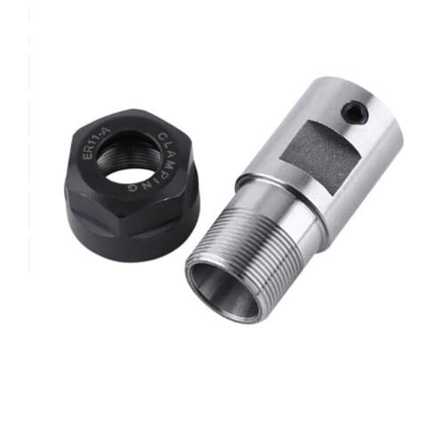 ER11 Collet Chuck Motor Shaft Extension Rod Spindle Collet Lathe Tools Holder Inner 8MM For CNC Milling Boring Grinding